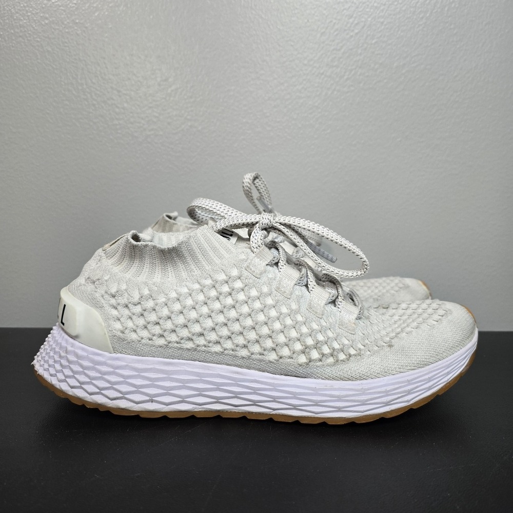 NOBULL Shoes Womens 9 White Allday Knit Running Trainer Gym Athletic Sneakers